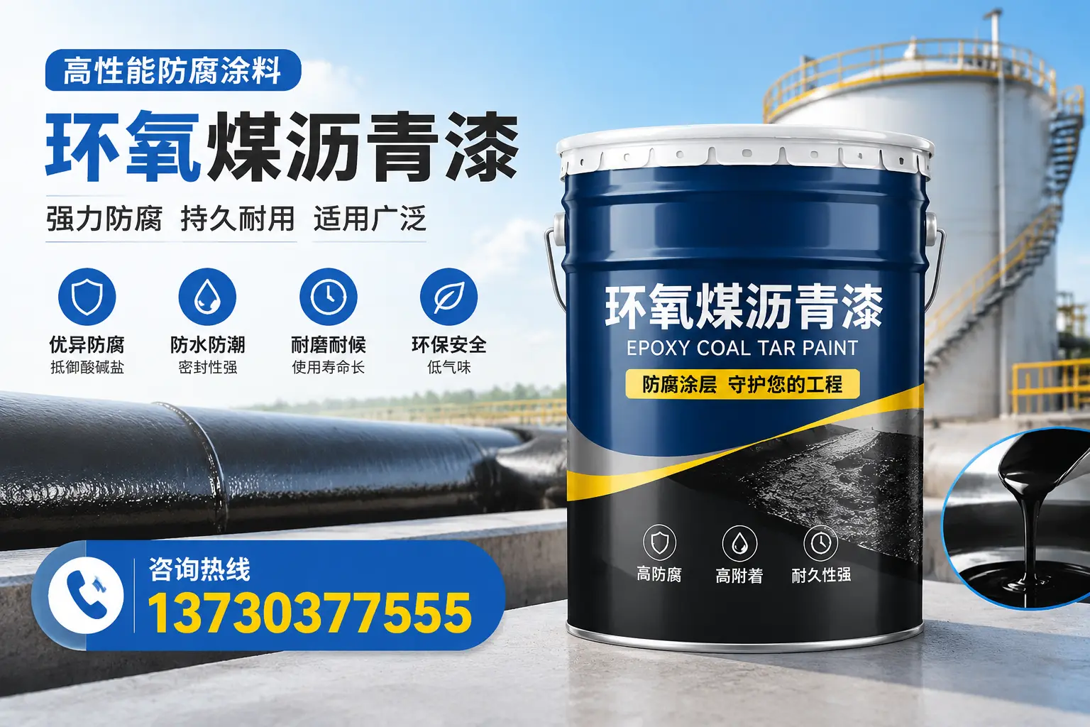 环氧煤沥青漆的耐久性分析，适合南昌的使用场景